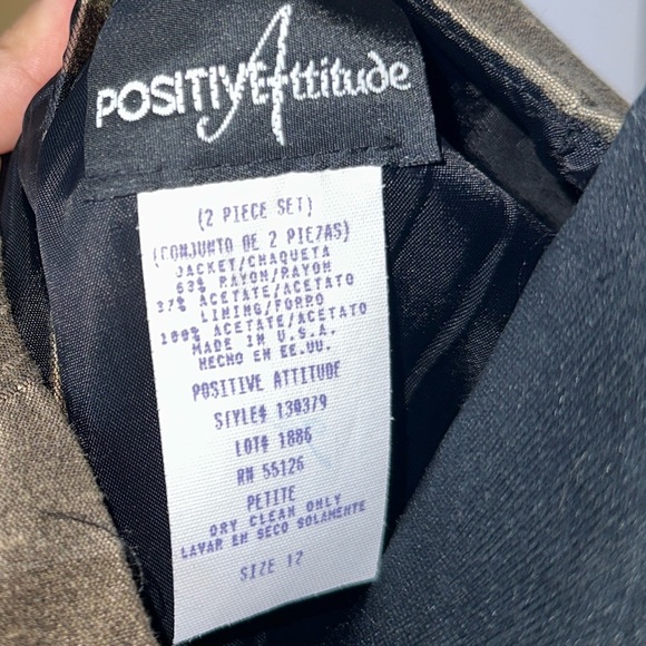 VINTAGE NWT Brown & Black Top & Pantsuit - Picture 12 of 12